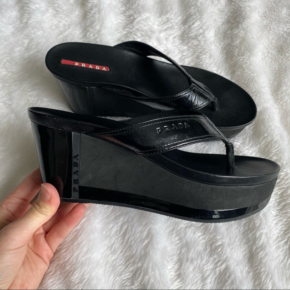 Prada Platform Thong Slides - Picture 12 of 14